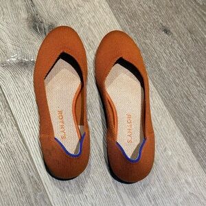 Rothy's Women's Rust Flats with Blue Accents Size 7